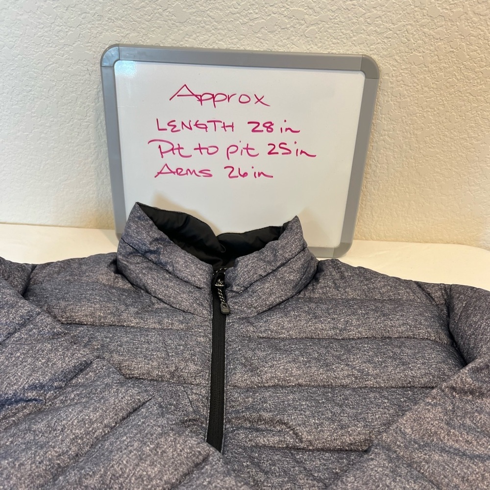 SwissTech Grey Quilted Puffer Jacket Men’s Size L Lightweight Warm Zip Up” - Picture 8 of 8